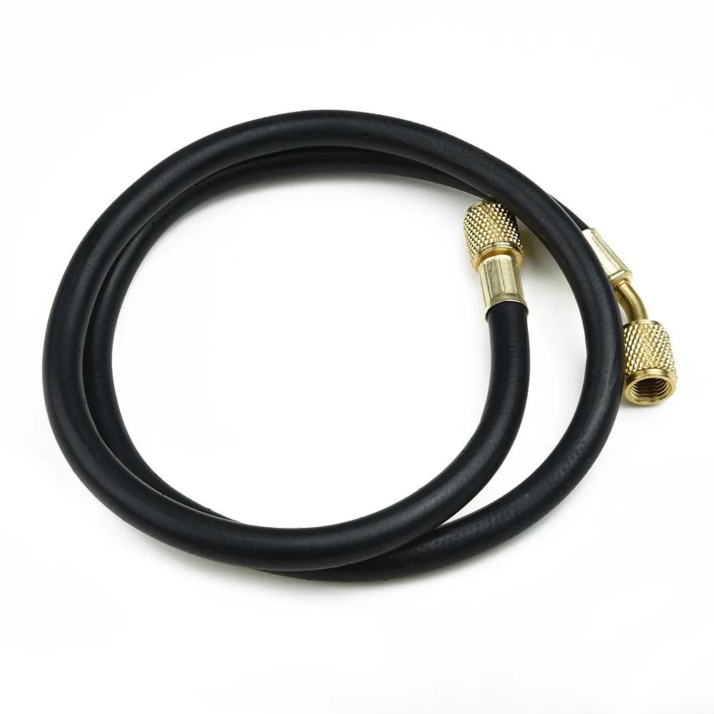R-410A Charging Hose Refrigeration Replacement 800PSI Black Equipment Gauge Industrial Practical Reliable Useful