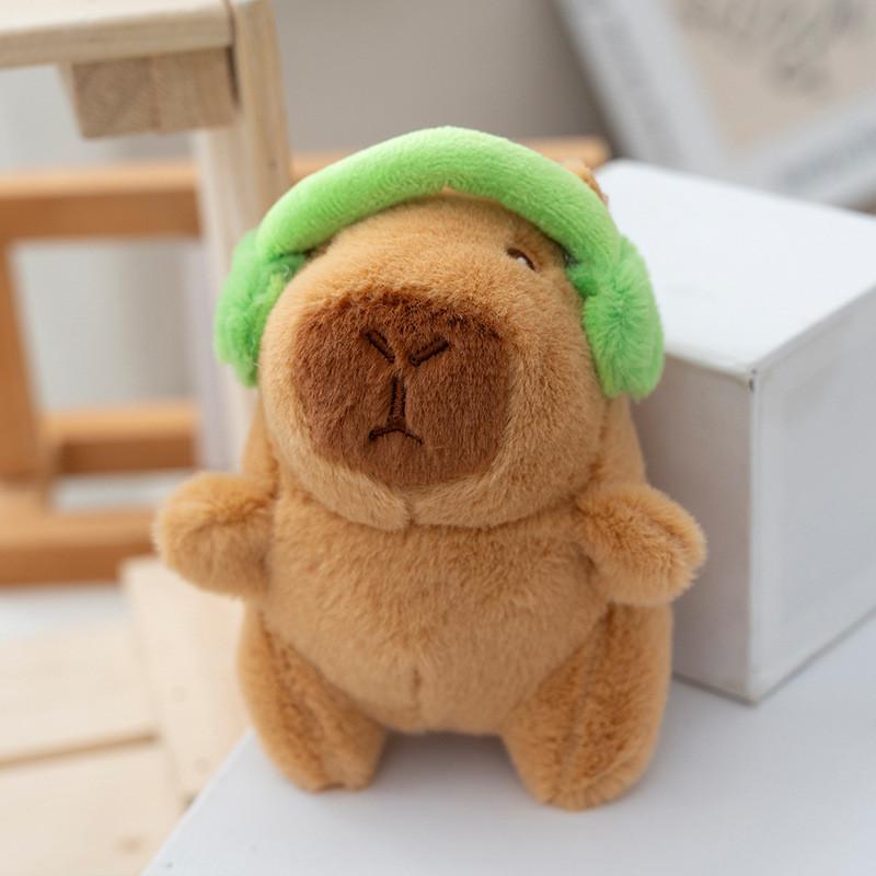 Plush Toy Capybara Keychain Backpack Charm Stress Relief Gift For Kids Teens