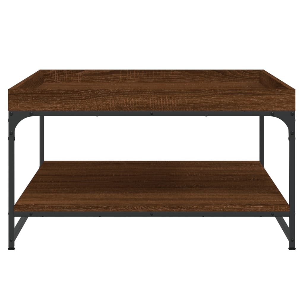  Coffee Table, Brown Oak, 80x80x45 Cm