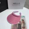 2025 New Summer Women's Casual Sun Visor Caps Straw Hats Adult Beach Top Hats GirlsBaseball Caps Summer Hat Outdoor