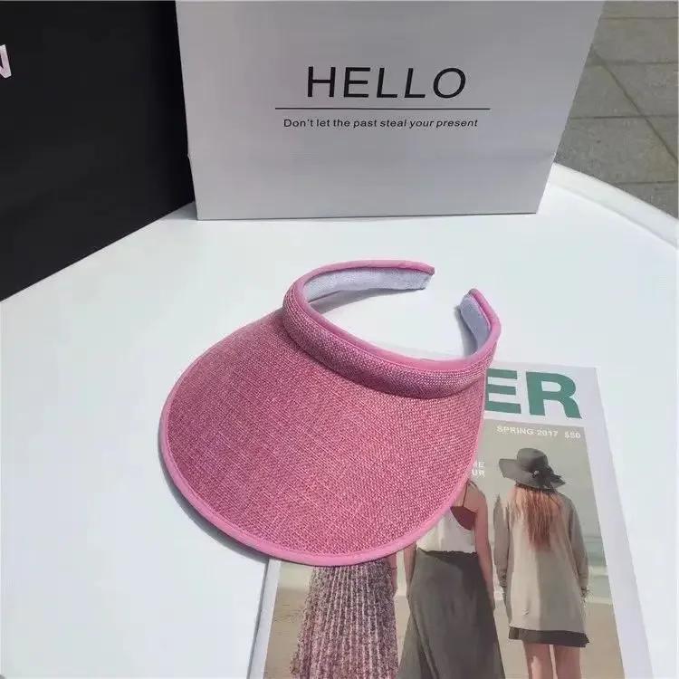 2025 New Summer Women's Casual Sun Visor Caps Straw Hats Adult Beach Top Hats GirlsBaseball Caps Summer Hat Outdoor