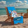 Custom Name Ultra-Soft Beach Towel with LankyBox Theme,Ideal for Pool - Camping, Diving - Perfect Travel Essential, Vibrant Beach Towel.