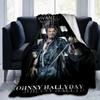 1pc RESTER VIVANT Tour 15-16 JOHNNY HALLYDAY print blanket soft bedding sofa bedroom home decor fan goods q7