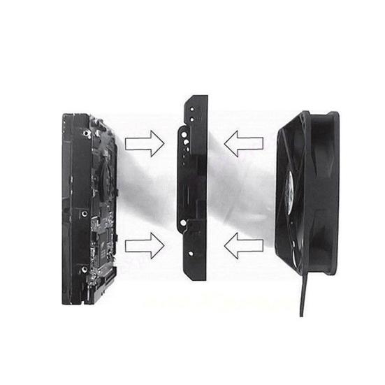to Adapter Cooling Fan Drive 3.5inch SSD Hard Tray Caddy Case Bracket