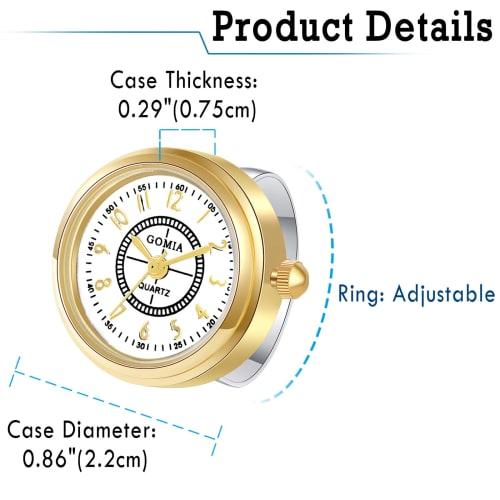 Lancardo Ring Watch, Antique Style, 3ATM Water Resistant, Analog, One Size Fits All, Perfect for Men and Women, Perfect Gift for Birthdays, Anniversar