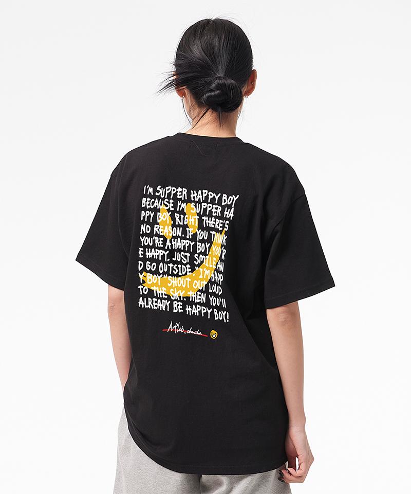 ARTISTWEAR [Atw X Art Lab Chacha] Super Happy Short Sleeve T-Shirt