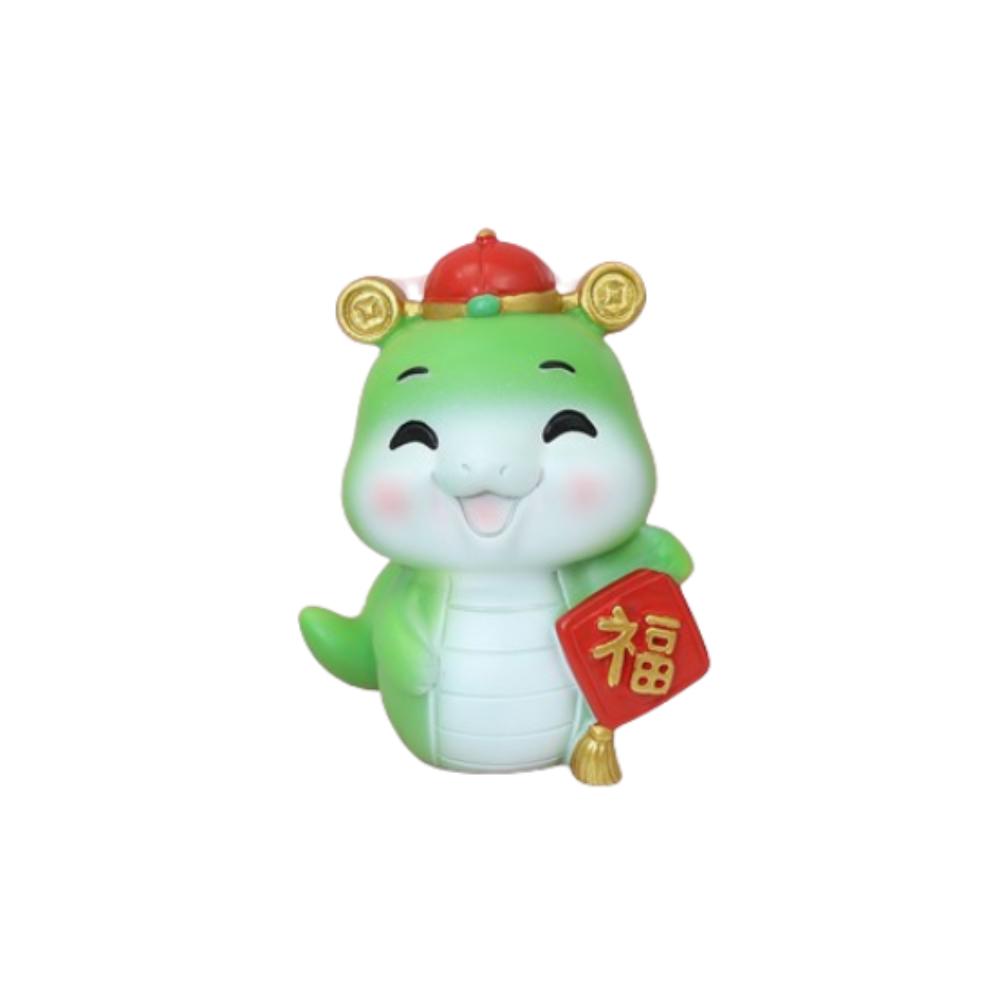 Small Zodiac Snake Figurine Traditional Snake Year Mascot  Home Office Car Accessories