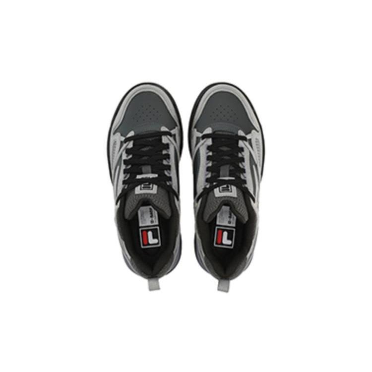 FILA SLAM Textile, Synthetic Leather Cushioning Abrasion Resistant Support Low top Casual Shoes Women's Black F12W341208FDA