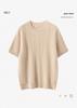 Women's 100% Pure Cashmere Cable Knit Short Sleeve Pullover Sweater