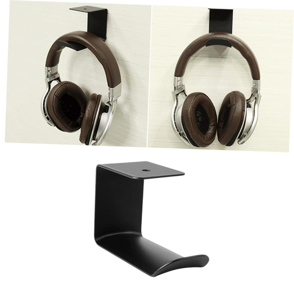 VORCOOL Headphone Mount Universal Headset X X Suitable for Home and Hanger, Under-Desk Holder, Metal, Black, 3.74 1.65 2.40 Inches, Space-Saving