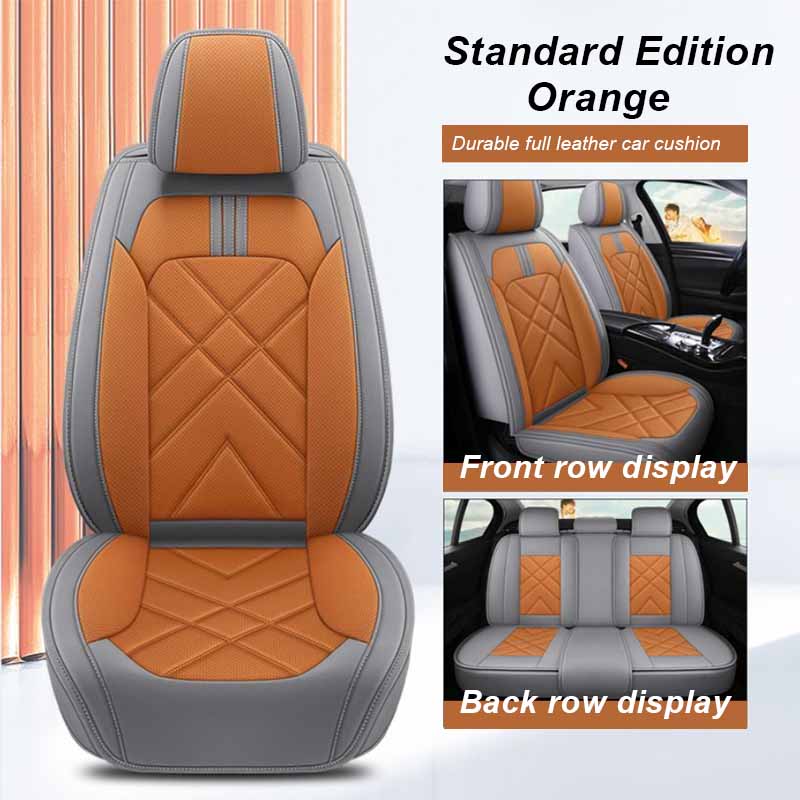 

Полный комплект чехлов на автомобильные сиденья доступен для всех сезонов, подходит для большинства 5-местных автомобилей/внедорожников/грузовиков/фургонов. Standard Edition оранжевый