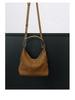 High-End Frosted Genuine Leather Cowhide Shoulder Bag - Women's Luxury Crossbody Tote Handbag