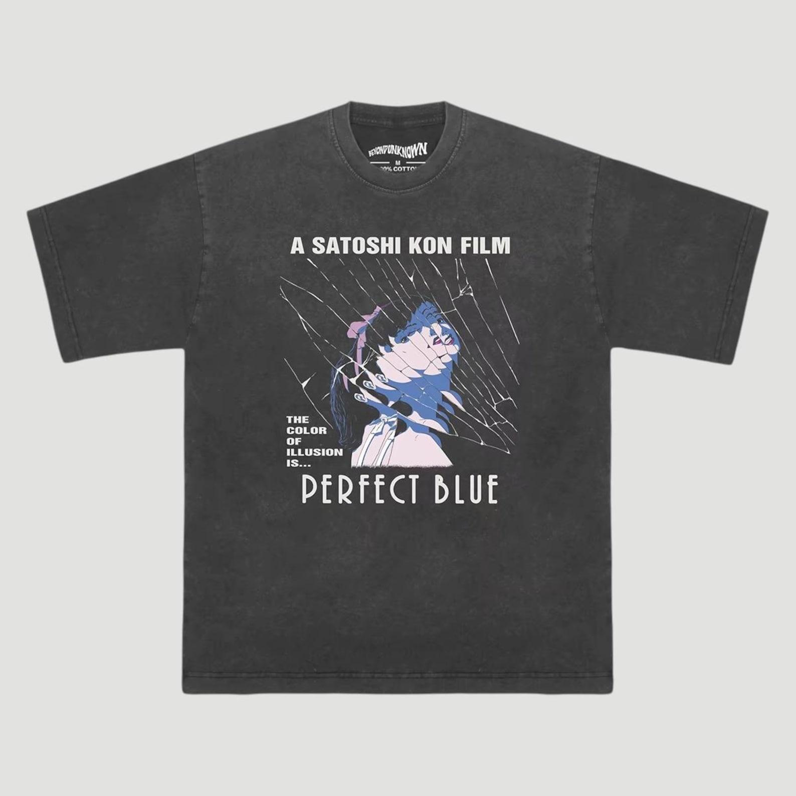 Perfect Blue T-Shirt, Satoshi Kon Anime Movie Tee, Psychological Thriller Graphic Shirt, Retro Japanese Anime Unisex Aesthetic Tee S