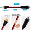 Supply 12-24V Car Mounted Switch Cigarette Lighter with XT60 Wiring Harness, High-power Cigarette Lighter with Switch Extension Cable