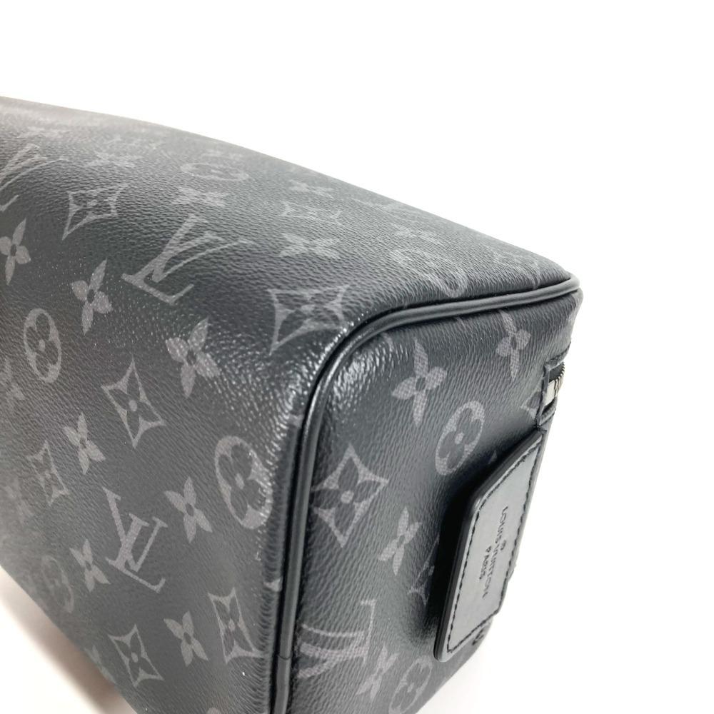 Louis Vuitton M46354 MonogramEclipse Dopp-kit Clutch Pouch Hand Bag Black Unused
