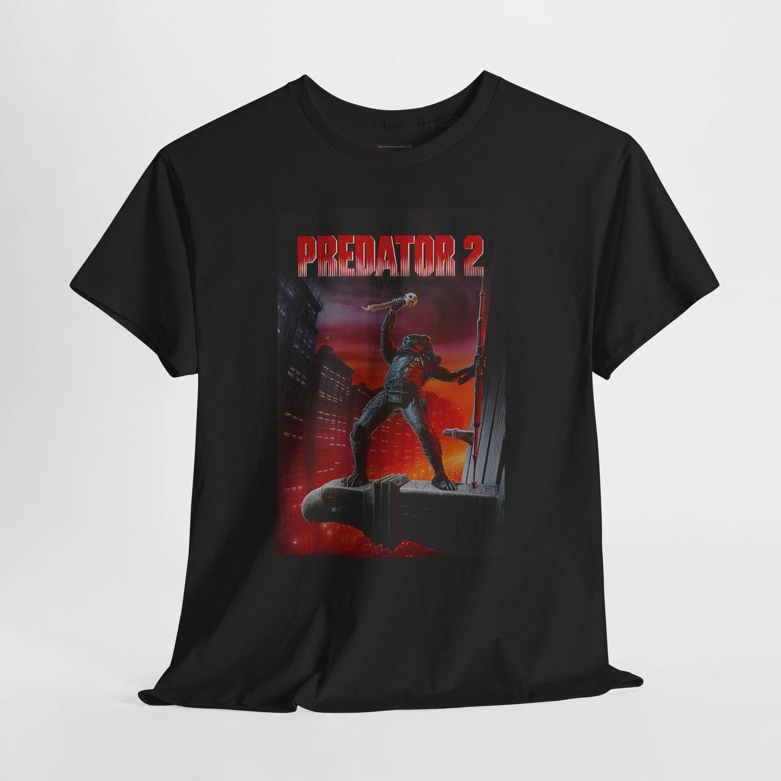 Predator 2 1990 Retro Movie Poster Horror Unisex Graphic T-Shirt S