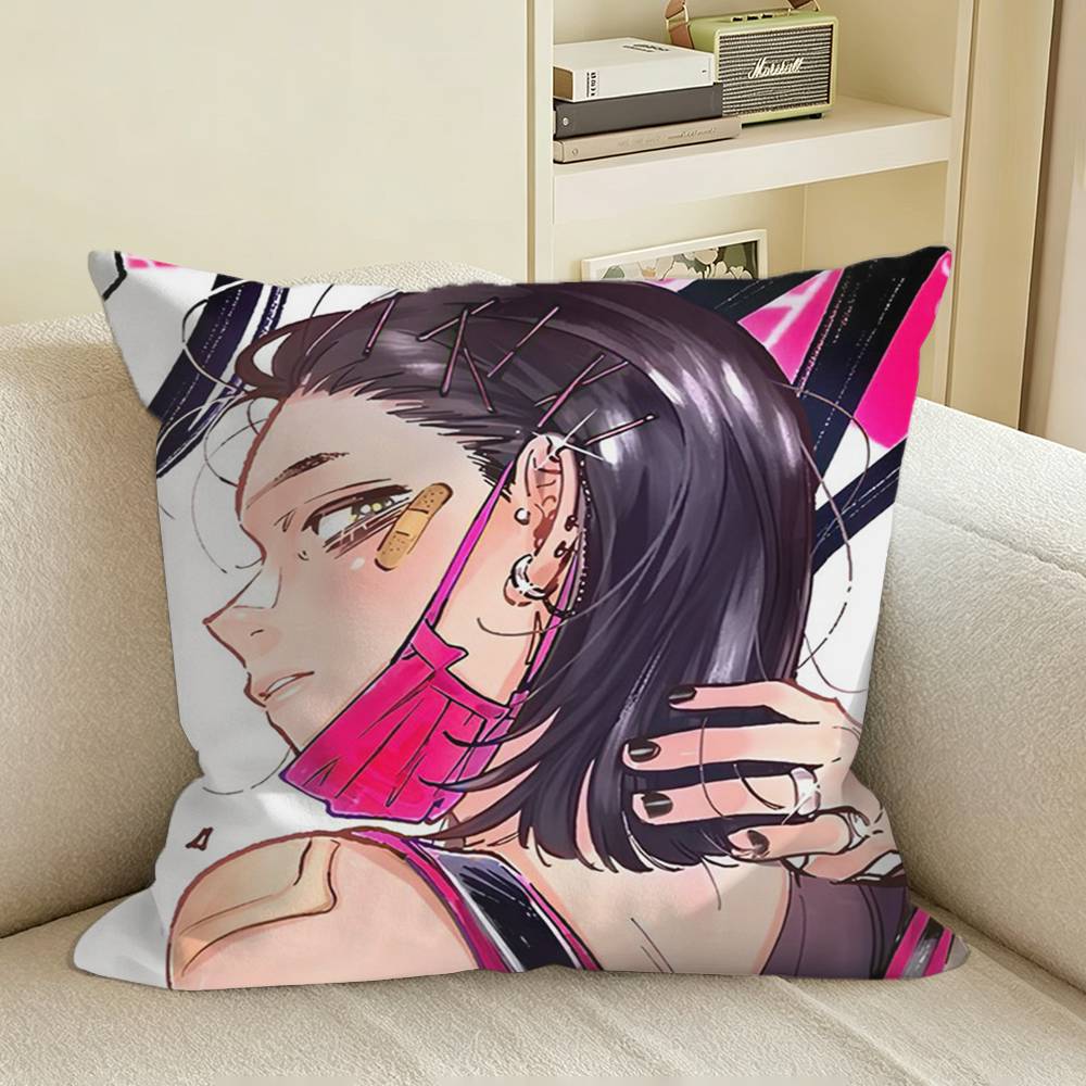 MMitsuki Green Yuri AAya OOosawaS Square Sofa Pillow Cover Solid Color Living Room Home Decor Cushion Case