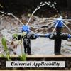 8-holes Drippers with Stake 180° Bend Adjustable Sprinklers Quick Insert Slip Lock Sprayer Garden Irrigation Watering Supplies