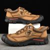Fashion Fashion Outdoor Men's Shoes Casual Hiking Shoes Men Genuine Leather Travel Climbing Camping Footwear Brand Comfortable Sneakers