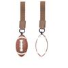 Personalized Keychains Featuring Baseball, Soccer, Basketball, And Volleyball Balls; Leather Bag ; Gifts For Rugby, Soccer, And Sports Enthusiast