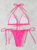 Sexy Triangle Micro Bikini 2026 Women Swimsuit Two-pieces Swimwear for Female Beach Wear Lace Up Bikinis Sets Thong Bathing Suit