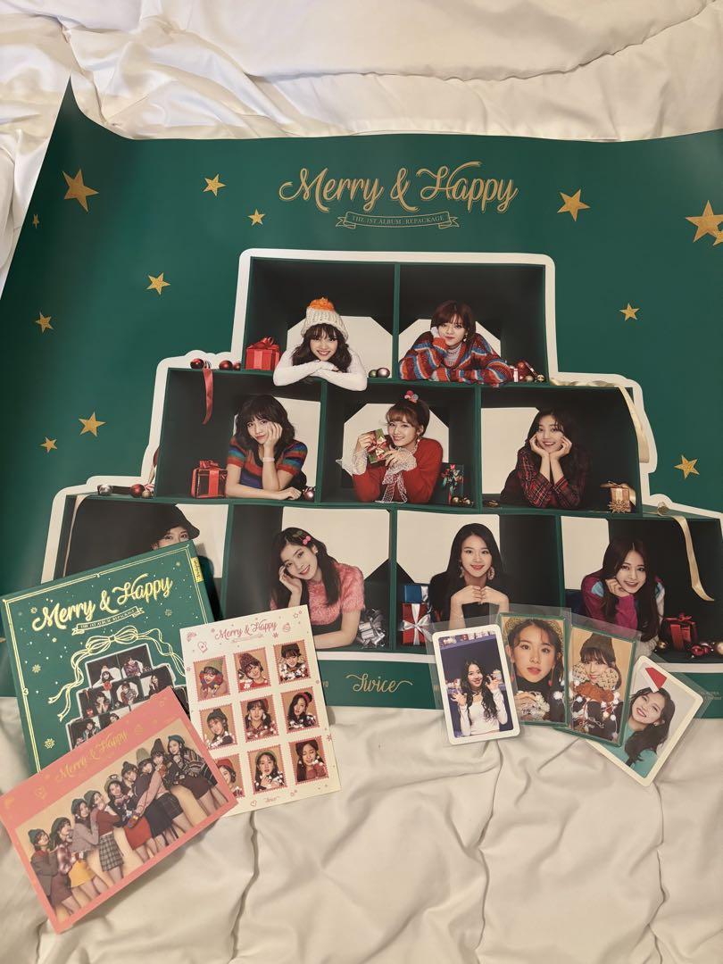 

[USED] TWICE 1st Repackage Album Merry&Happy First Limited Bonus Included