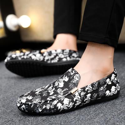 Scarpe Casual Estive da Uomo con Zeppa per Camminare Corsa Sneakers Traspiranti Mocassini in Tessuto da Uomo Comode Slip-on Scarpe da Guida