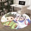 1pc Anime Cartoon Design Round Carpet  Office Chair Mat, NonSlip Rug for Home Decor