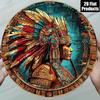 Tin Art Painting Metal Wall Decor 20x20cm Handmade Craft Home Decorative Plate