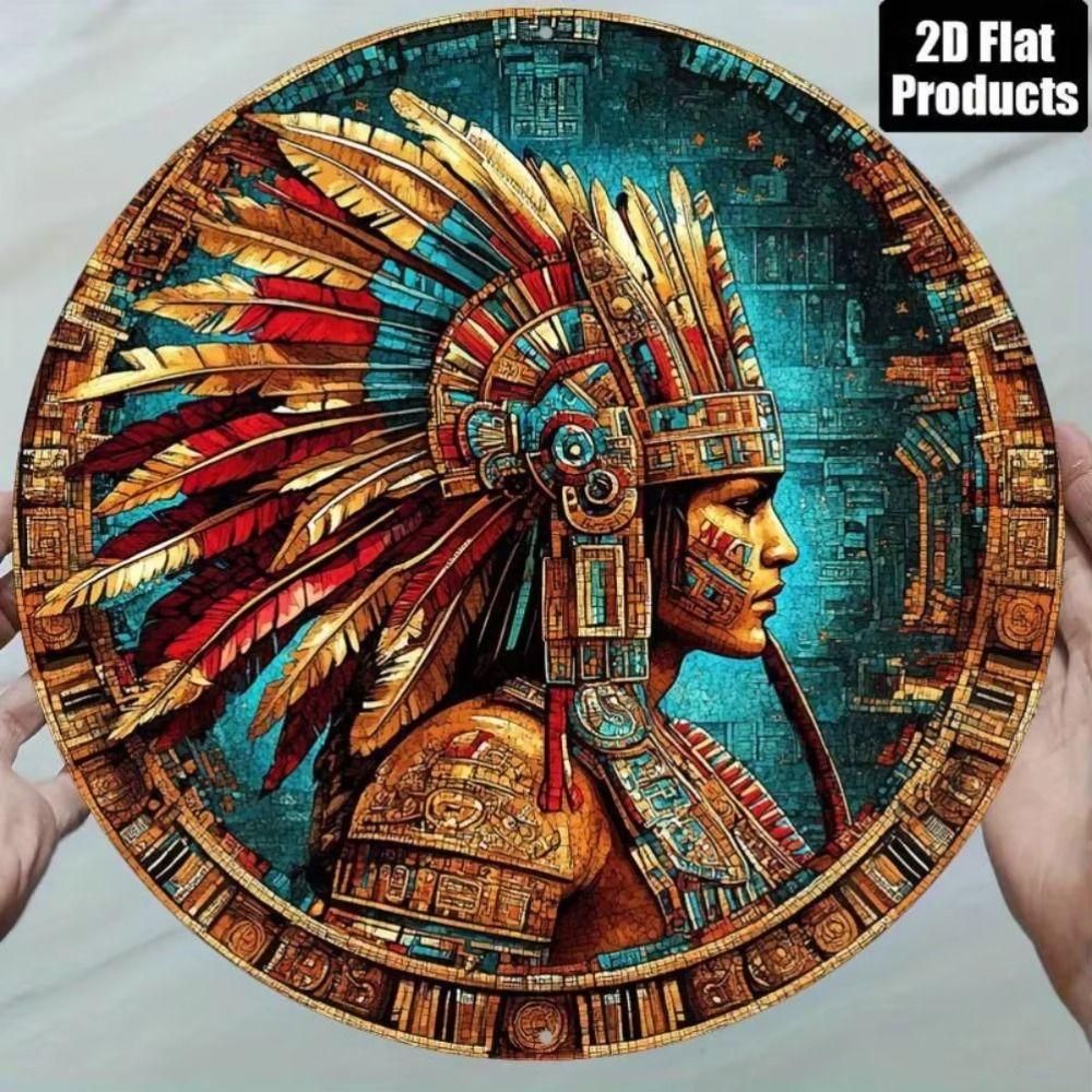 Tin Art Painting Metal Wall Decor 20x20cm Handmade Craft Home Decorative Plate