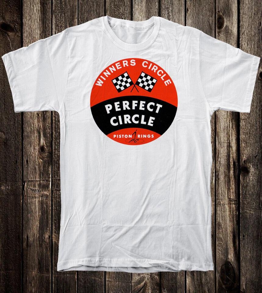 

Retro Hot Rod Tee T Shirt Drag Race Racing Speed Shop Perfect Circle Piston Ring 3XL
