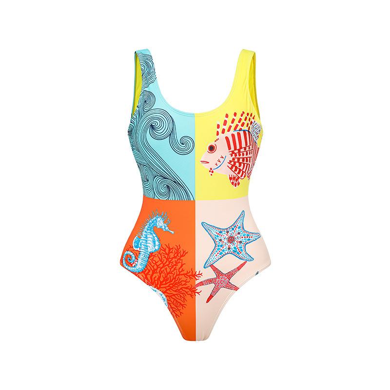 New Sexy Backless One-piece Swimsuit for Women Cute Tight Conservative Mesh Skirt Swimsuit Set