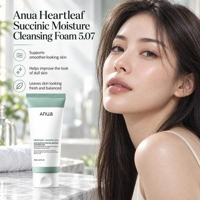 Heartleaf Succinic Moisture Cleansing Foam 5,07 fl.oz / 150ml nové balení