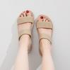 Women's Fashion Roman-Style Flat Sandals with Hemp Rope Sole - Summer Outdoor Slippers