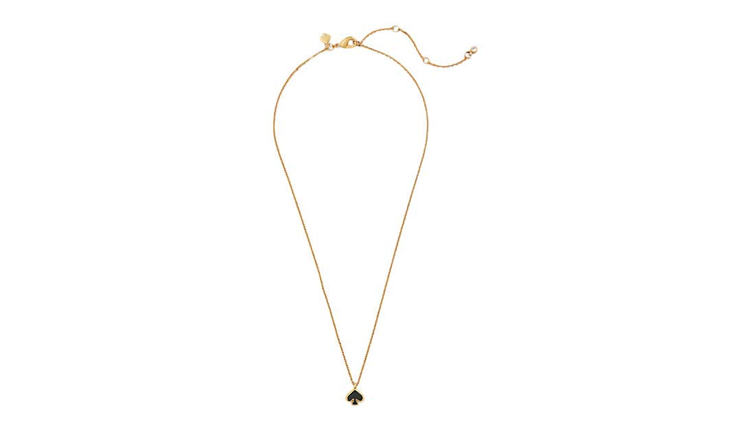 

Мини-кулон Kate Spade Everyday Spade из эмали, Черный, Размер S, Латунь, Без драгоценных камней
