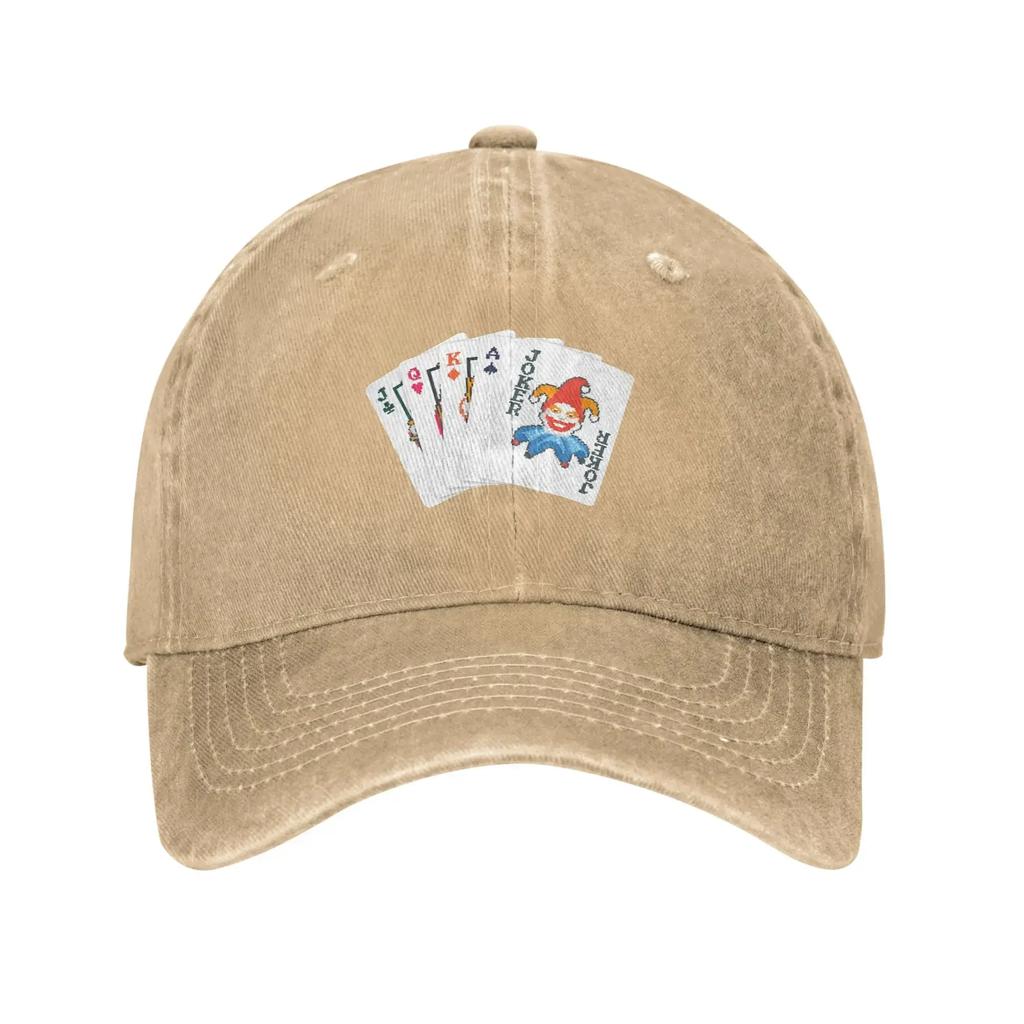 Balatro Game Card Joker Washed Baseball Cap Casual Sun Trucker Summer Men Women Kpop Rock Snapback Cap