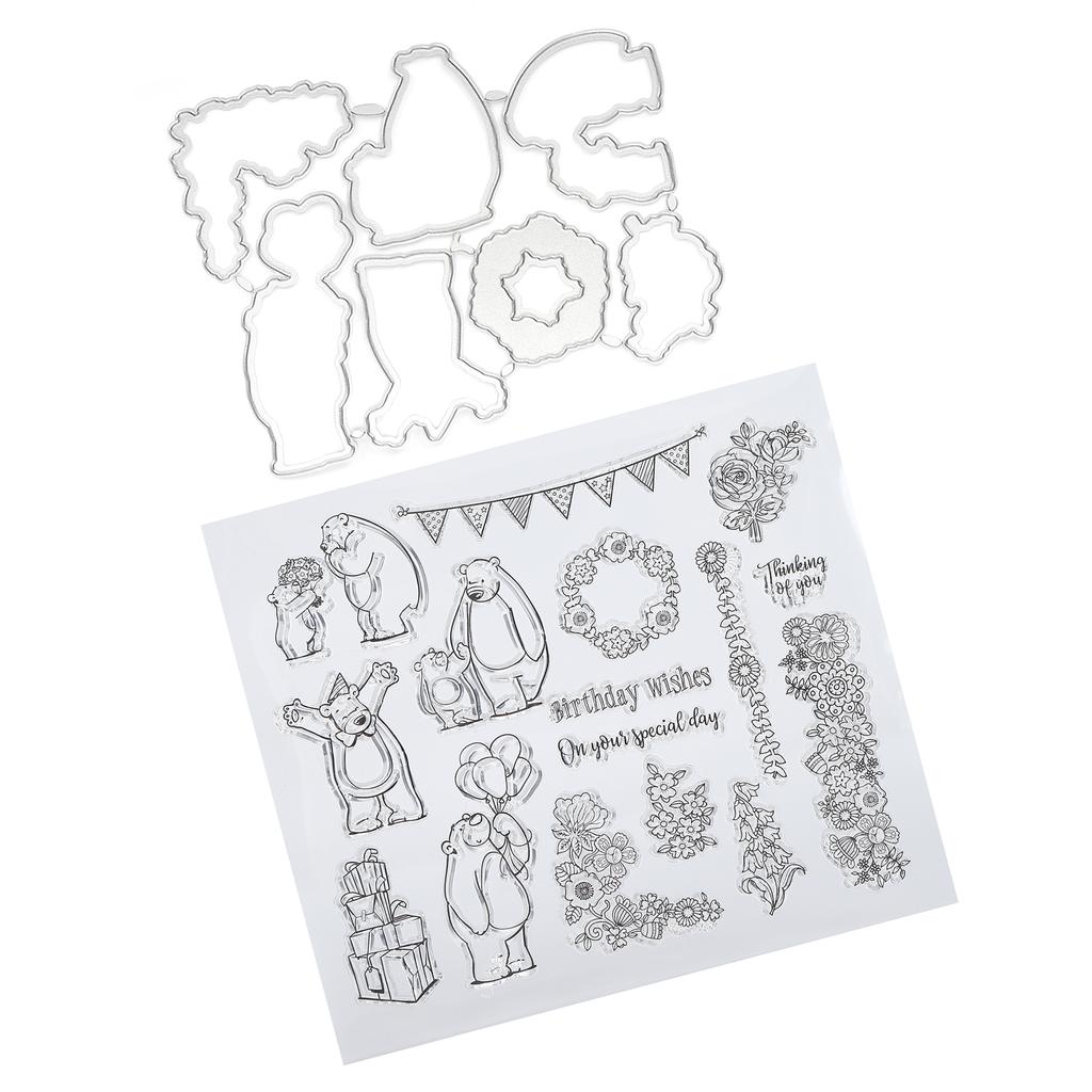 Przezroczysty Stempel do Tworzenia Pieczęci TPR Forma do Tworzenia Stempli Tłoczony Papier do Scrapbookingu Materiały do Rękodzieła