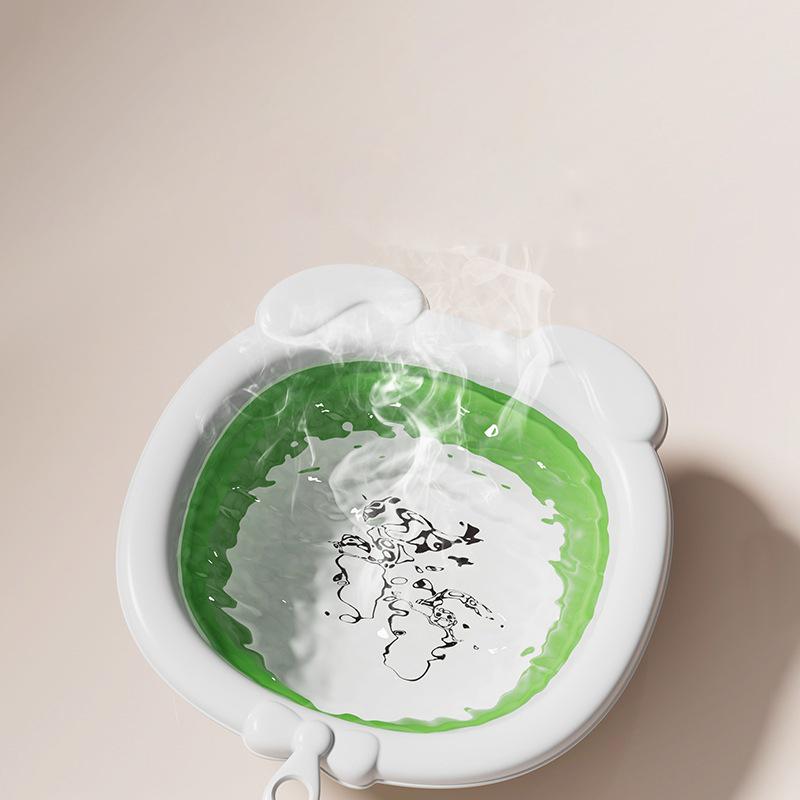 Přenosný dětský silikonový skládací umyvadlo na mytí zadečku miminka Zesílené Velkoobchod s designem závěsné nožičky pro snadné skladování