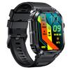K57PRO Bluetooth Smartwatch: 1.96" Display, Heart Rate, Blood Pressure & Oxygen Monitoring, Music, Weather, and Call Capabilities.