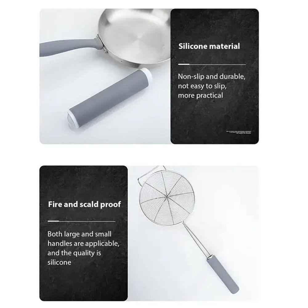 Silicone Pot Handle Cover Household Wok Handle Heat Insulation Cover  Dining