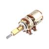 16 Type Metal Double Shaft Rotary Potentiometer With Switcher A50K B50K 30mm Shaft For Sound Equipment Application