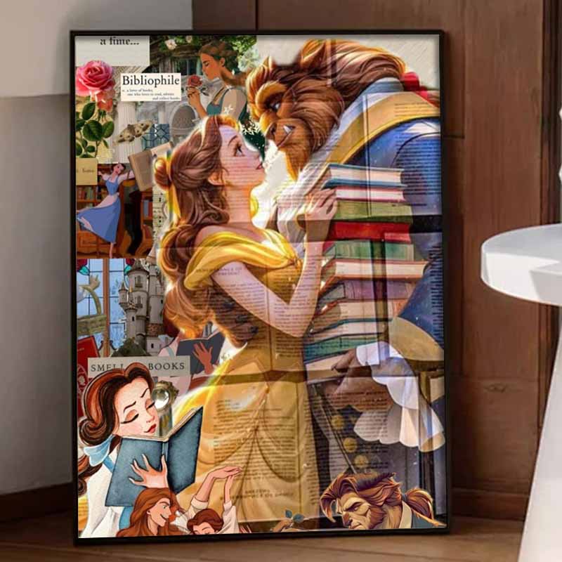 Disney Diamond Painting Kit Beauty and the Beast Scene Home Decor Craft Perfect Gift Idea Diamond Art