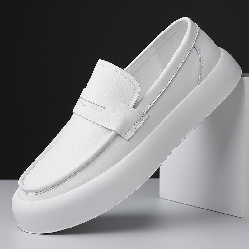 Fashion Handmade Men's Business Loafers Casual Shoes New Arrival Leather Slip On Footwear Office Leisure Man Driving Shoes Driving Flats