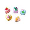 100pcs Sweet Doll House Miniature Resin Mini Fruit Cake 3D Miniature Cakes Doll Mini Food Bakery Bread DIY Kitchen Accessories