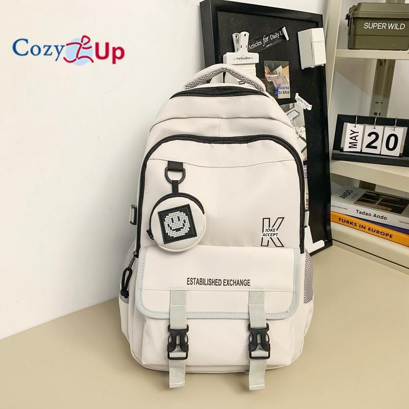 

Легкий и удобный студенческий рюкзак. Рюкзак большой вместимости. 30x18x48cm бежевый