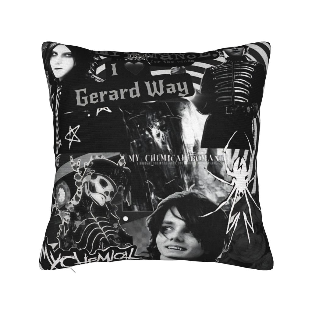 My Chemical Romance Rock Pillowcases Music Cute Funny Pillow Case For Sofa Couch Bed Living Room Comfy Pillow Cover