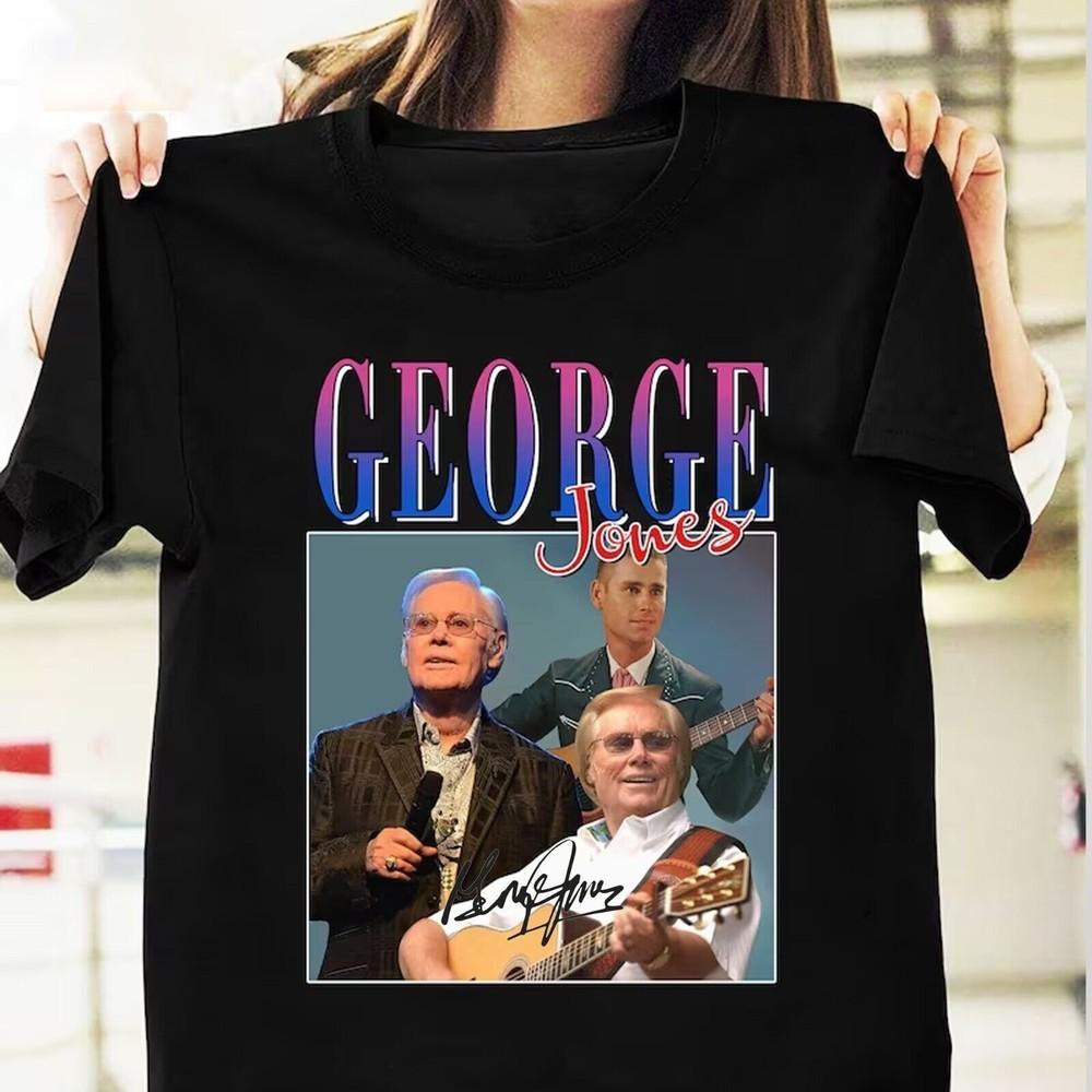New George Jones Singer Shirt Gift For Fans Black S-5XL Tee Unisex T-Shirt M