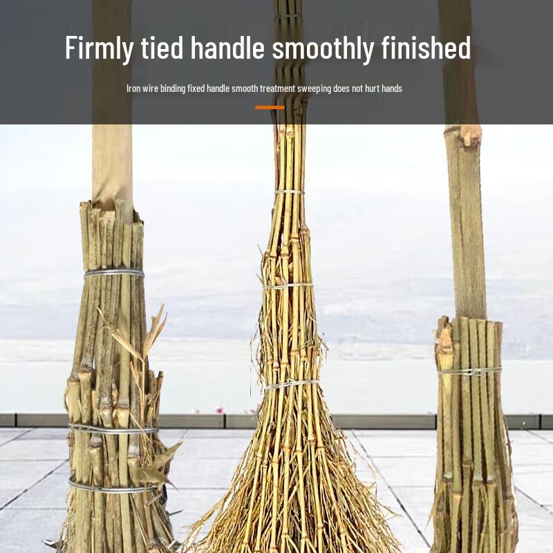 Mu Ji Heavy-Duty Outdoor Bamboo Broom