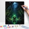 Halloween Magical Pot Green Mist Digital Oil Painting Coloring Painting Hand Painting Home Decoration