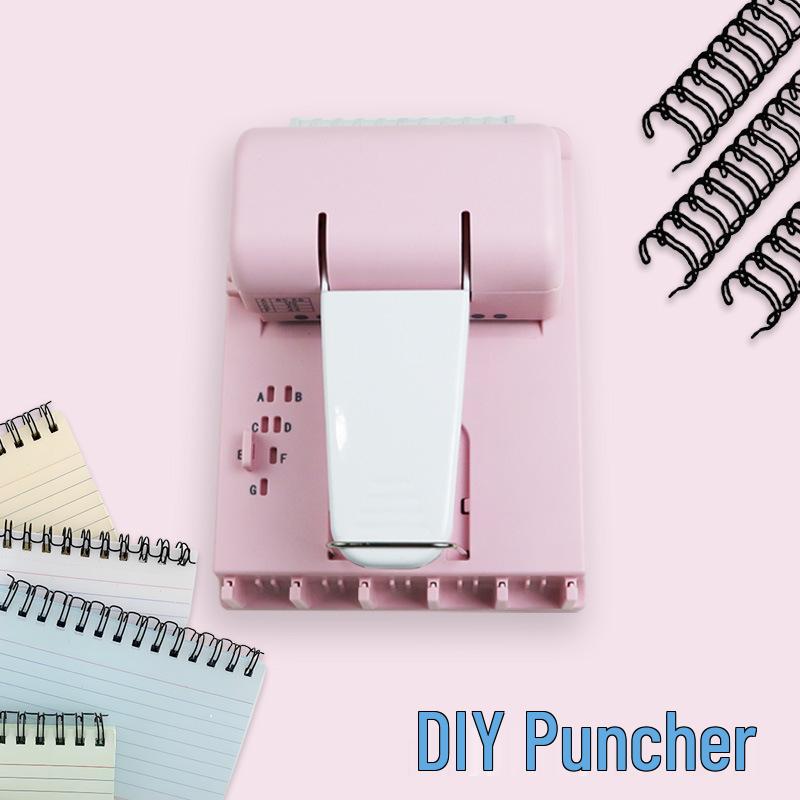 

DIY Multifunctional Binding Machine with Replaceable Punch Module for Mushroom Buckle Journals Mushroom Buckle Core